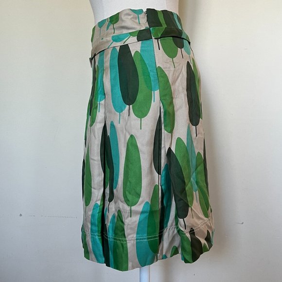 Orla Kiely Tree Print Silk Skirt 1 - Picture 4 of 13